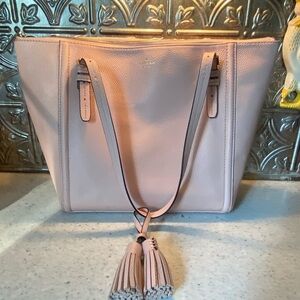 Kate Spade-Orchard Street-Maya Tote-Pebbled Leather-Light Pink-Tassels